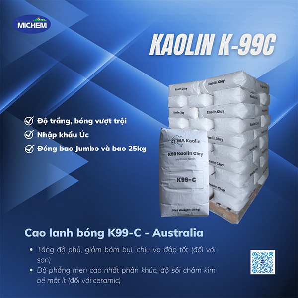 Kaolin K-99C - Hoá Chất Michem - Công Ty CP Michem Việt Nam